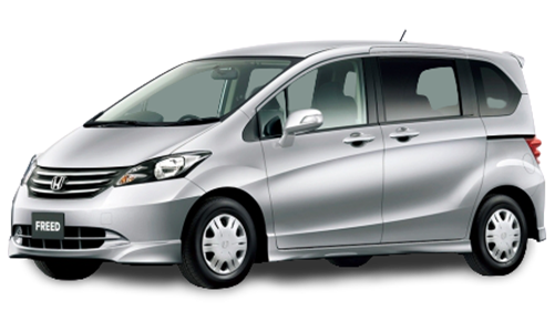 2D коврики EVA в салон и багажник  на Honda Freed I, правый руль, с отдельными креслами 2-го ряда (2008-2016)