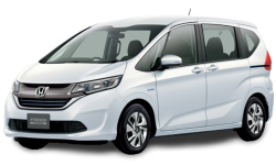 2D коврики EVA в салон и багажник на Honda Freed II, правый руль, с отдельными креслами 2-го ряда (2016-н.в.)