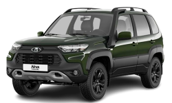 3D коврики EVA с бортами в салон  на Lada Niva Travel (2020-н.в.)